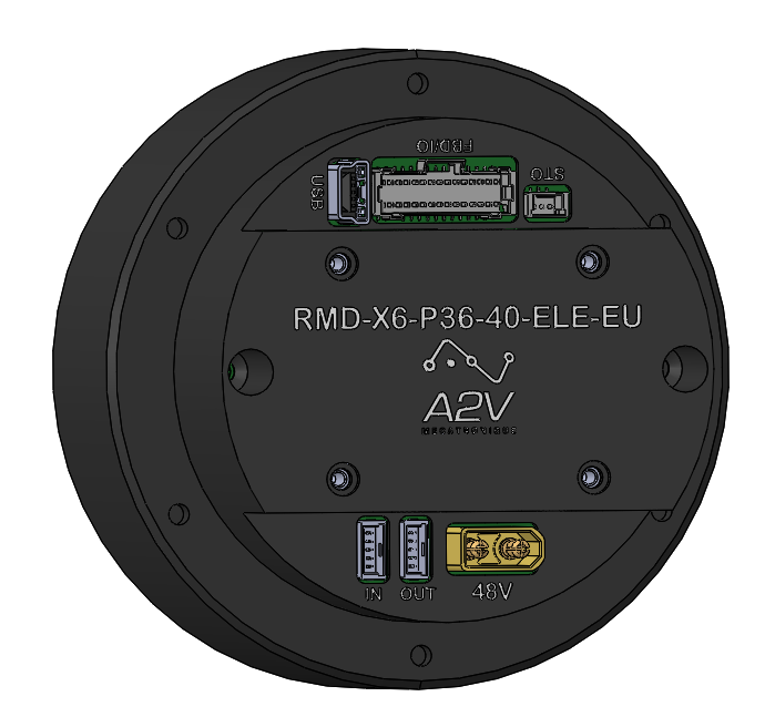 Servomoteur brushless pancake RMD-X6-P36-40-ELE-EU EtherCAT
