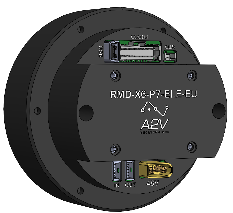Servomoteur brushless pancake RMD-X6-P6-7-ELE-EU EtherCAT